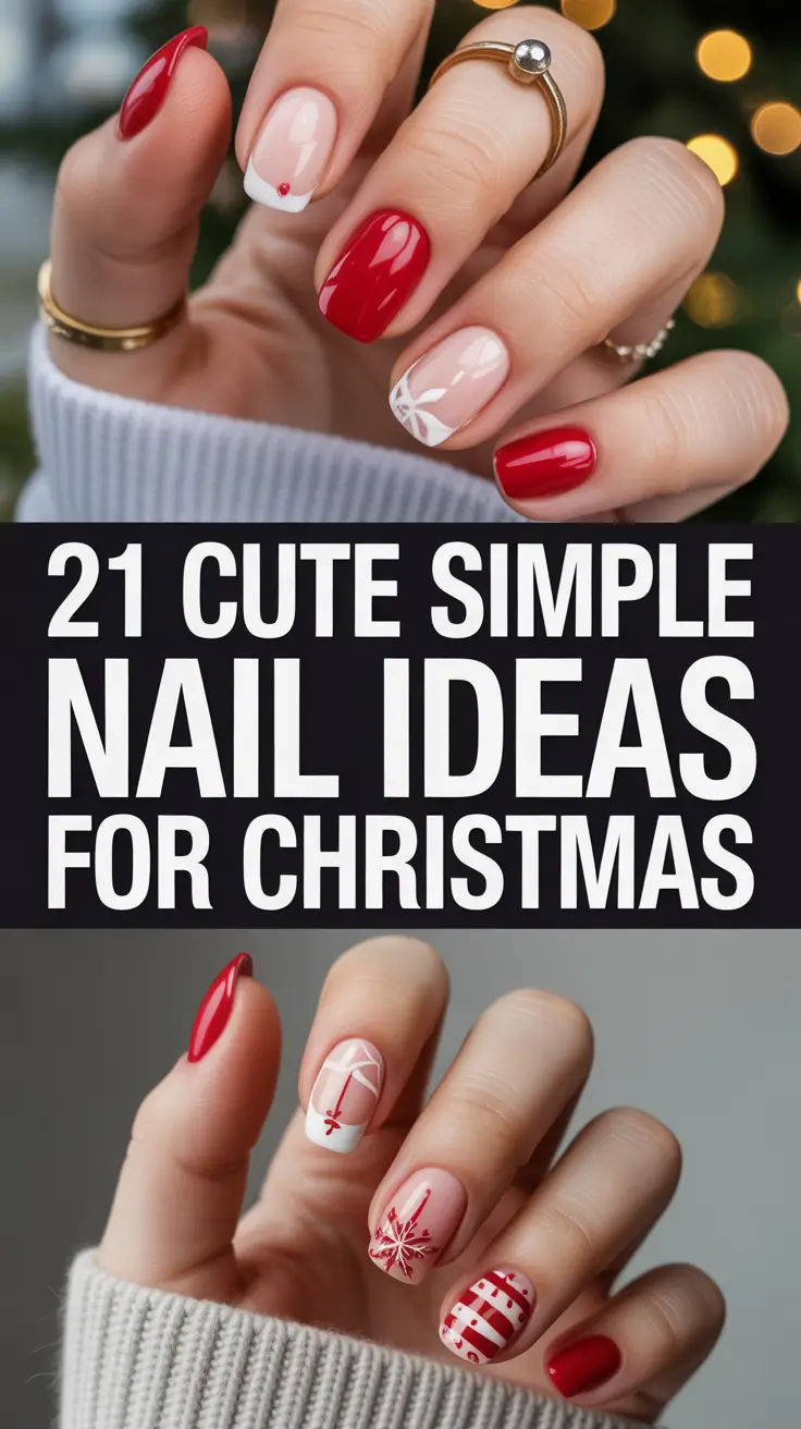 Cute Simple Nail Ideas for Christmas 2025: Easy Winter Designs That Spark Holiday Magic