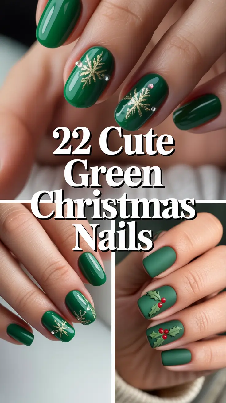 Cute Green Christmas Nails 2025: Sparkly Holiday Designs and Trendy Ideas for Every Style
