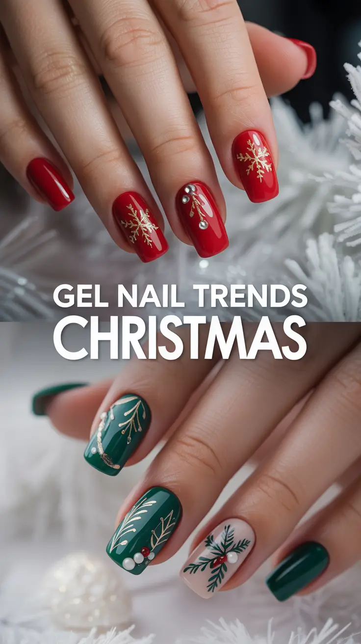 Gel Nail Trends Christmas 2025: Classy, Cute & Easy Designs for Every Style