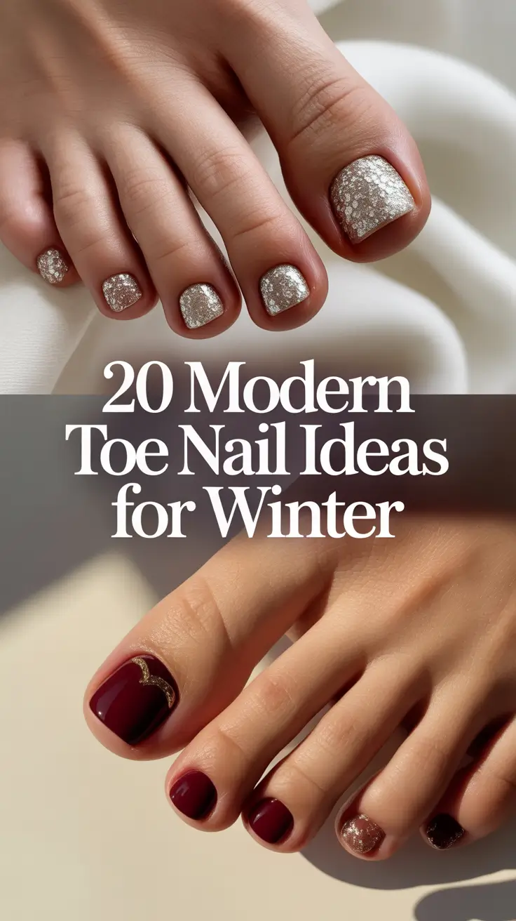 Modern Toe Nail Ideas for Winter 2025–2026: Pretty Shades, Simple Designs & Gel Polish Trends