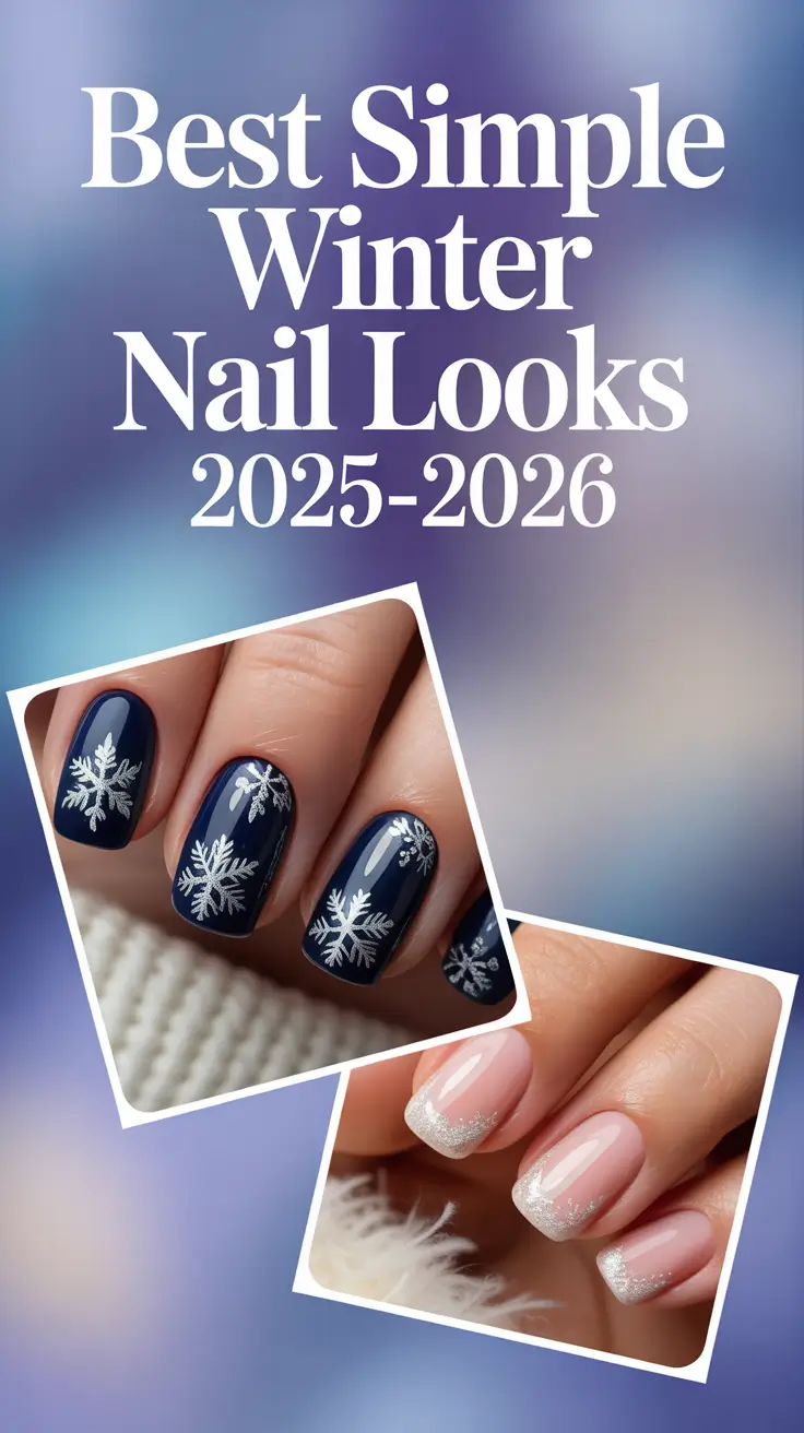 Best Simple Winter Nail Looks 2025–2026: Cute, Cozy & Chic Designs You’ll Love This Season