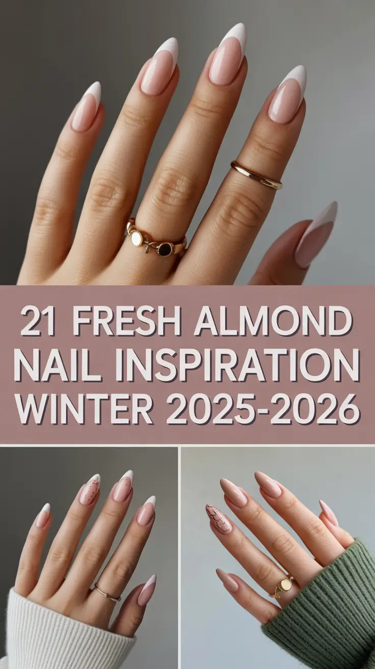 Fresh Almond Nail Inspiration Winter 2025–2026: Classy, Simple & Trendy Designs You’ll Love