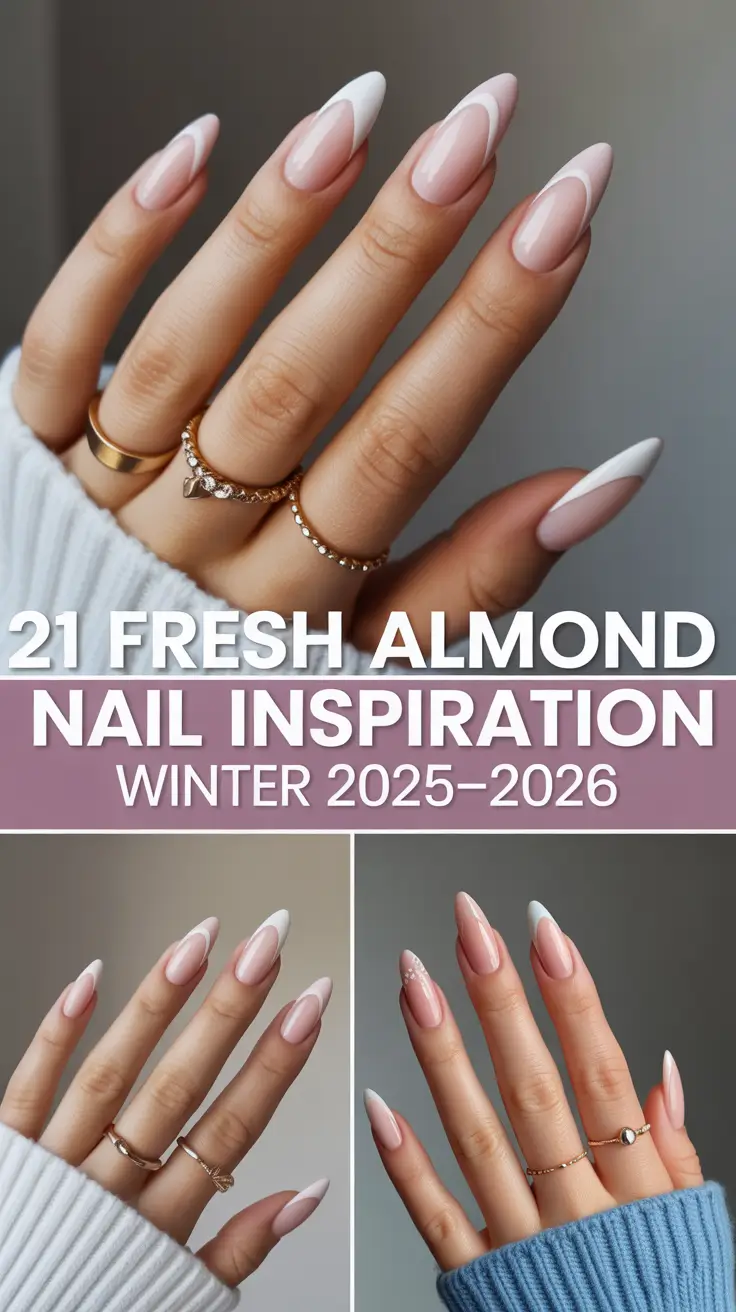 Fresh Almond Nail Inspiration Winter 2025–2026: Classy, Simple & Trendy Designs You’ll Love