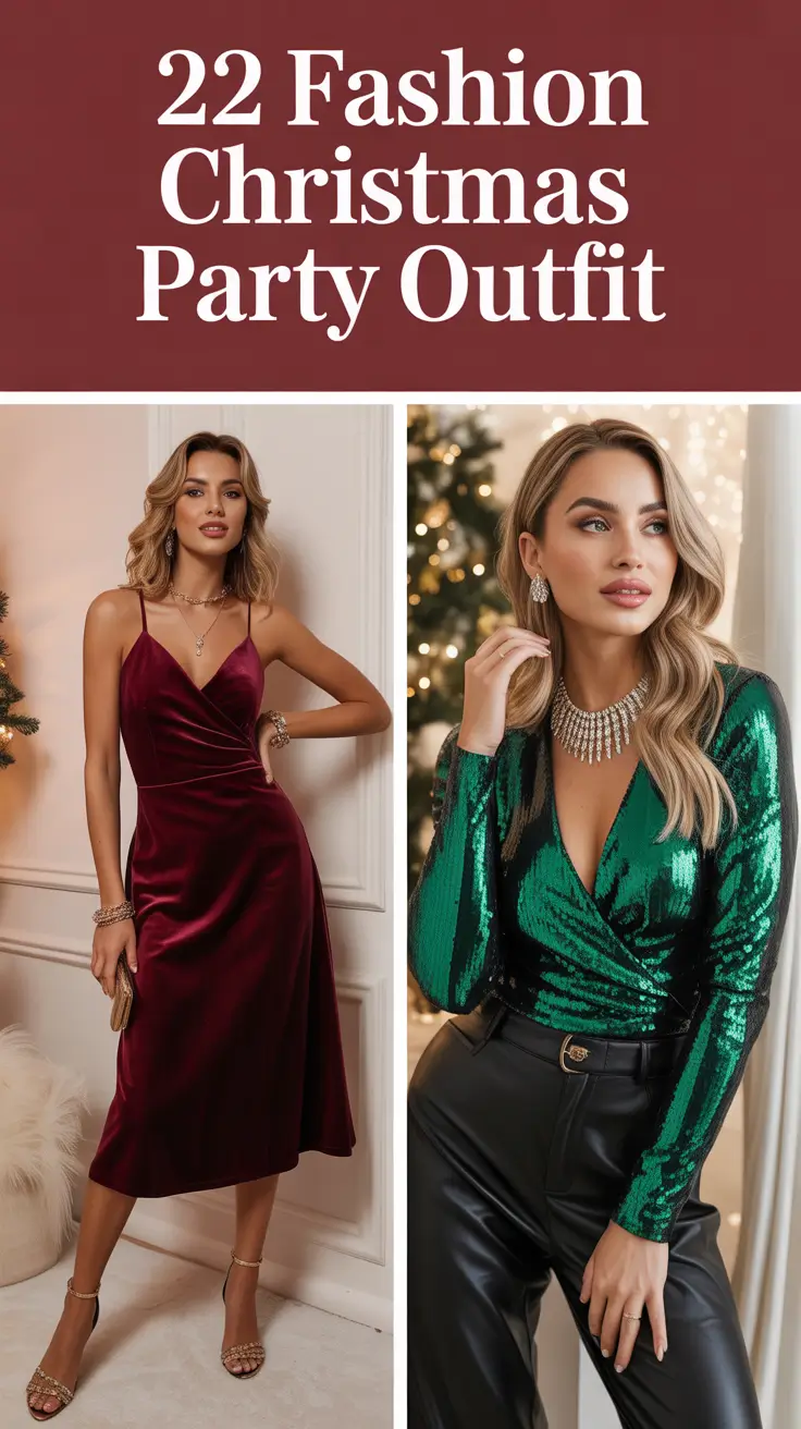 Fashion Christmas Party Outfit 2025: Elegant, Classy & Fancy Ideas for Every Winter Event