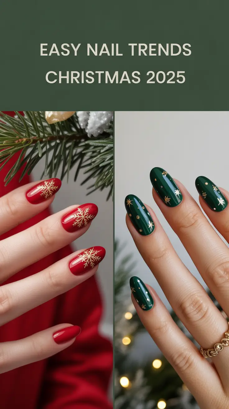 Easy Nail Trends Christmas 2025: Cute & Simple Designs for Beginners That Shine All Holiday Season