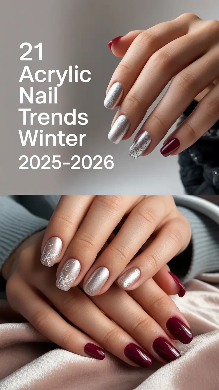 Acrylic Nail Trends Winter 2025–2026: Chic Designs, Cute Ideas & Seasonal Inspo You’ll Love