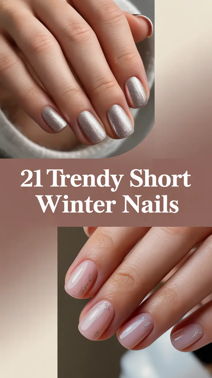 Trendy Short Winter Nail 2025–2026: Cute & Simple Designs, Inspo, and Color Ideas for the Cold Season
