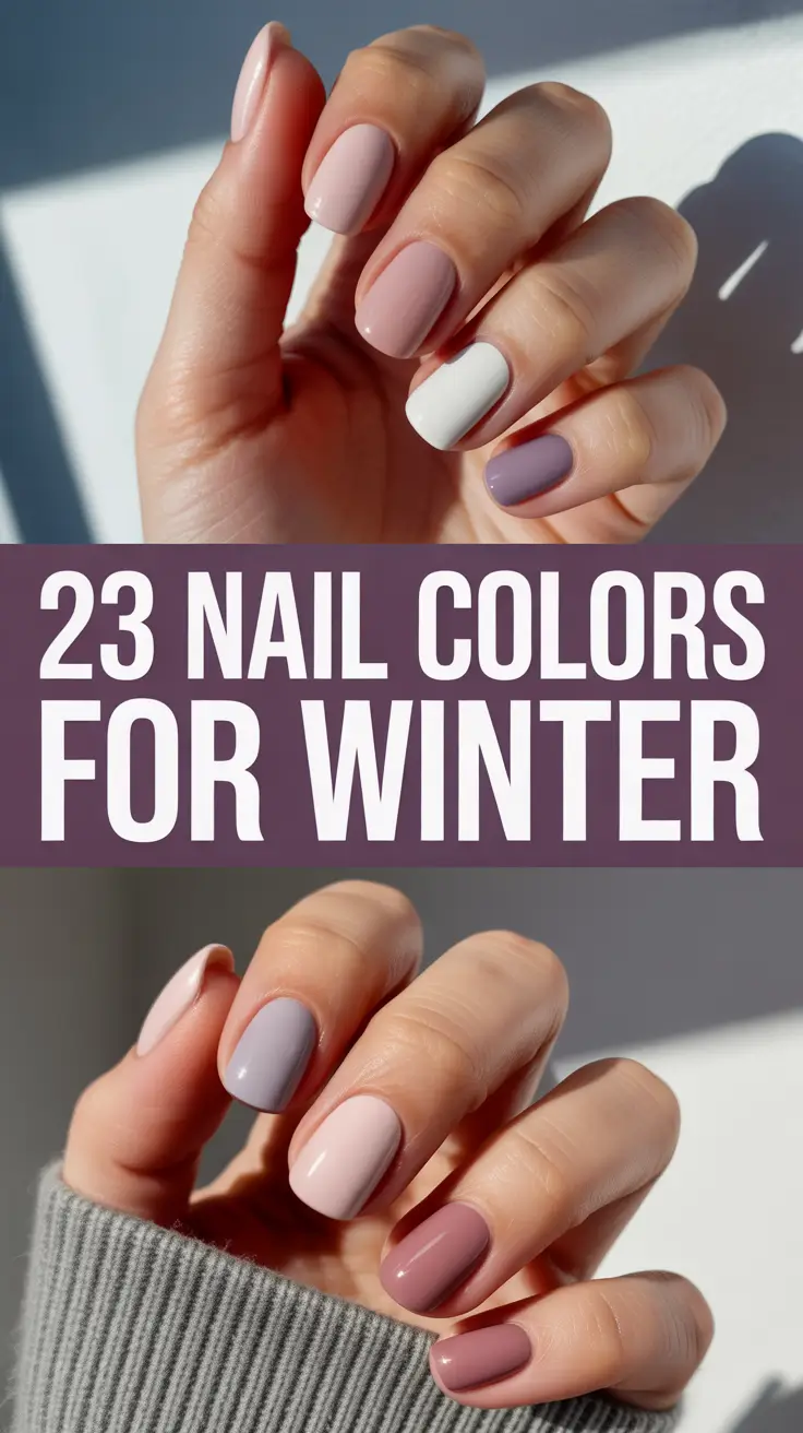Nail Colors for Winter 2025–2026: Chic Gel, Acrylic & Short Designs to Try This Season
