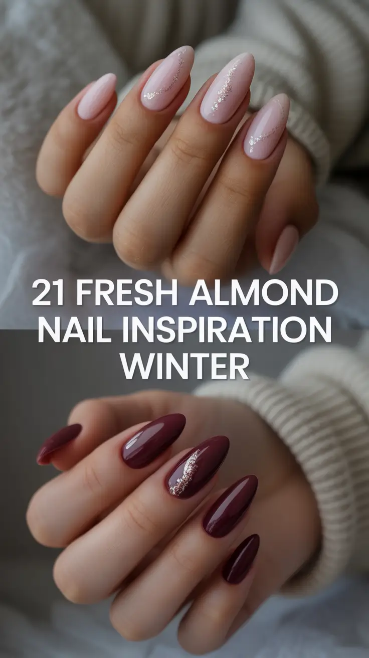 Fresh Almond Nail Inspiration Winter 2025–2026: Classy, Simple & Trendy Designs You’ll Love