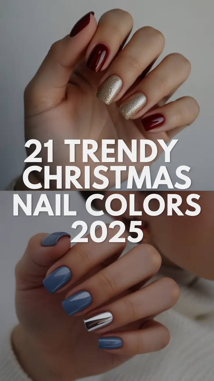 Trendy Christmas Nail Colors 2025: Best Winter Gel & Dip Ideas for a Magical Holiday Look