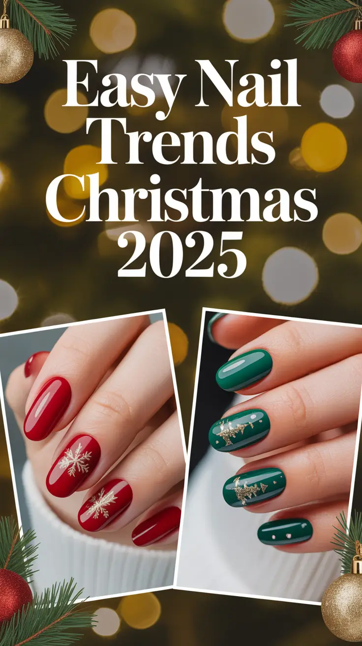 Easy Nail Trends Christmas 2025: Cute & Simple Designs for Beginners That Shine All Holiday Season