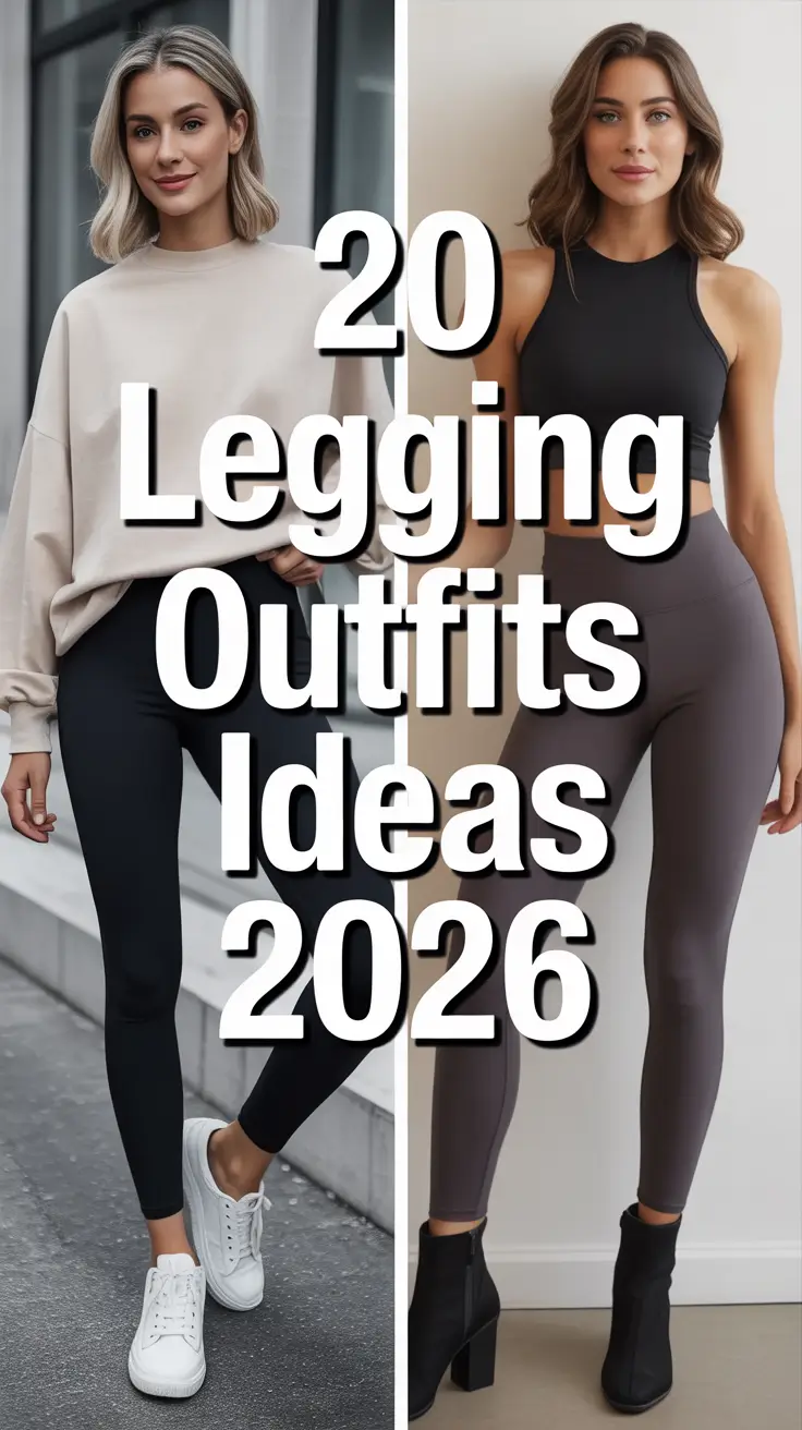 Legging Outfits Ideas 2026: Stylish Ways to Wear Black, Brown & Flared Leggings This Year