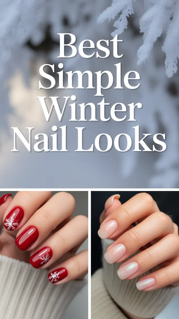 Best Simple Winter Nail Looks 2025–2026: Cute, Cozy & Chic Designs You’ll Love This Season
