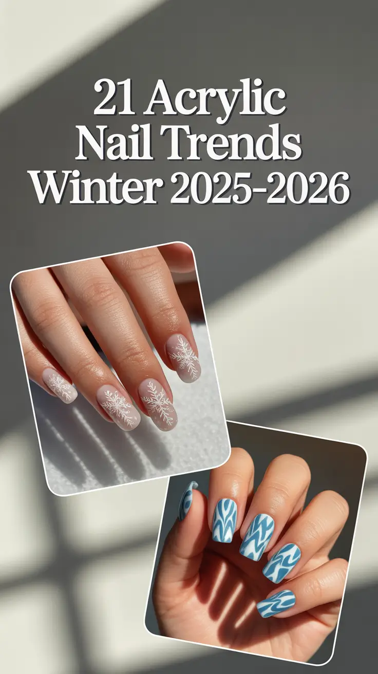 Acrylic Nail Trends Winter 2025–2026: Chic Designs, Cute Ideas & Seasonal Inspo You’ll Love