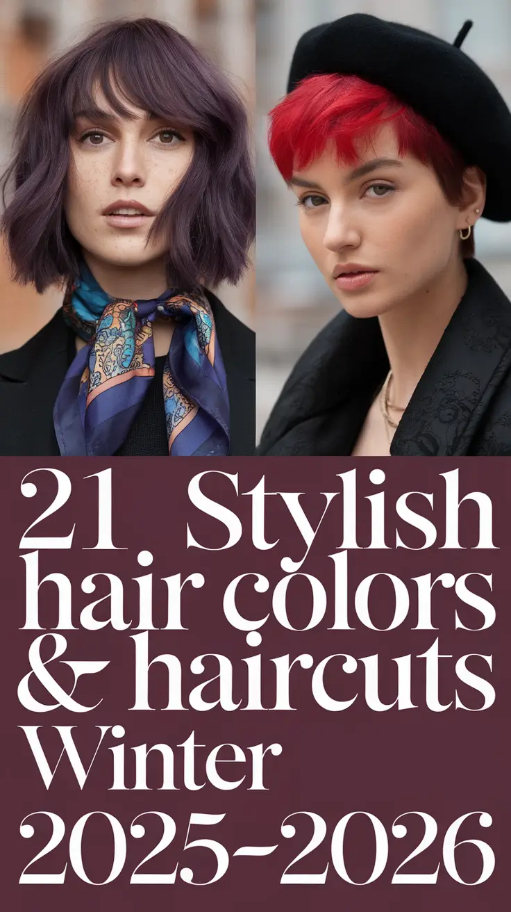 Stylish Hair Colors & Haircuts Winter 2025–2026: Fresh Ideas for Every Length and Style