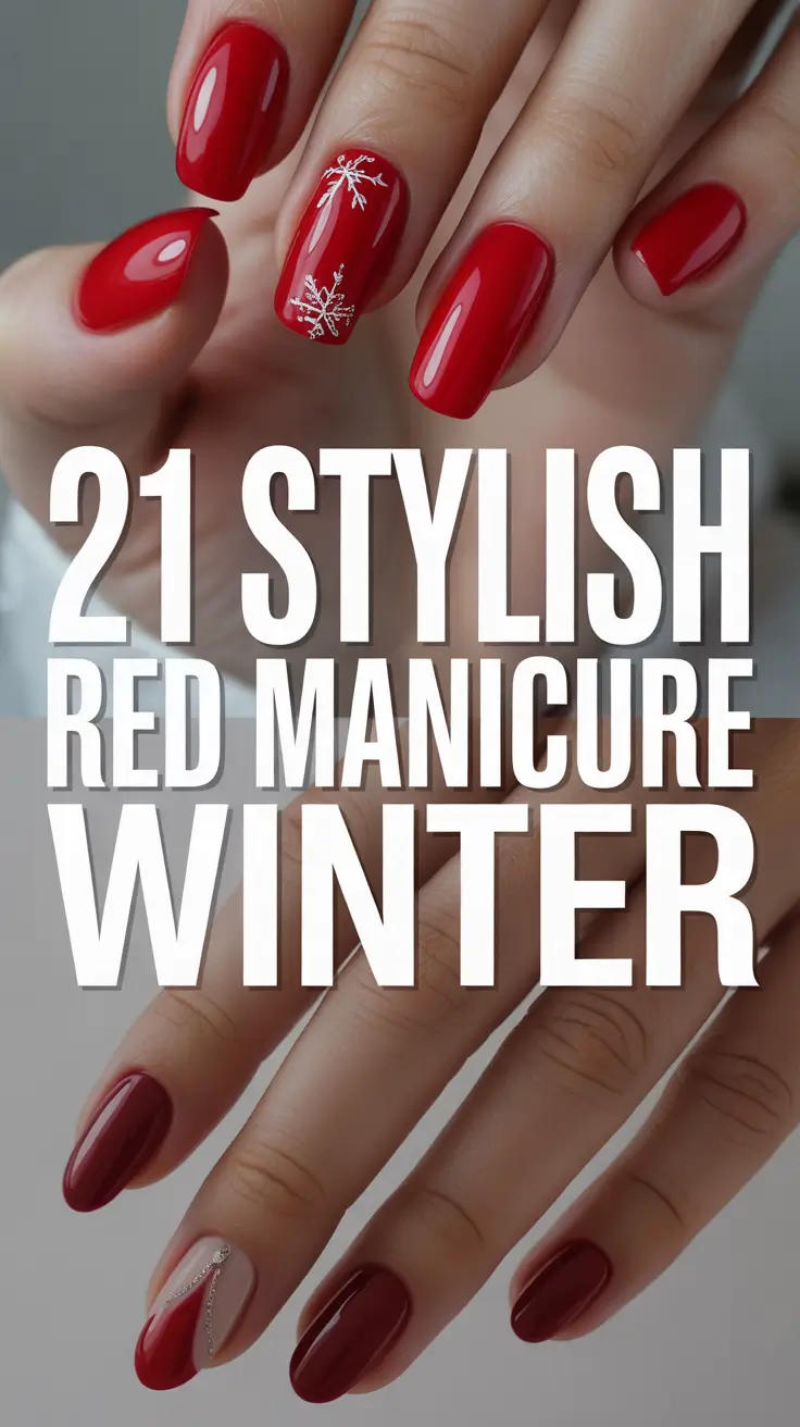 Stylish Red Manicure Winter 2025–2026: Chic Designs, Inspo & Seasonal Nail Ideas