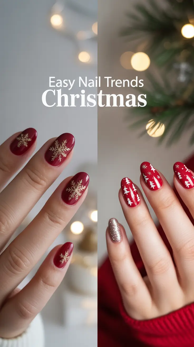 Easy Nail Trends Christmas 2025: Cute & Simple Designs for Beginners That Shine All Holiday Season