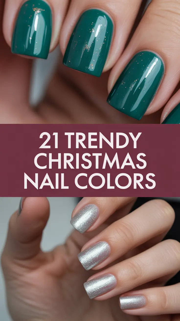 Trendy Christmas Nail Colors 2025: Best Winter Gel & Dip Ideas for a Magical Holiday Look