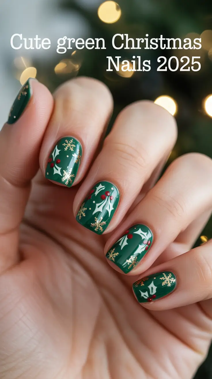 Cute Green Christmas Nails 2025: Sparkly Holiday Designs and Trendy Ideas for Every Style