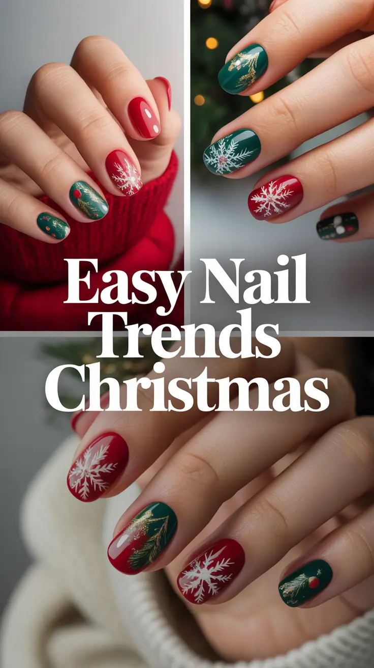 Easy Nail Trends Christmas 2025: Cute & Simple Designs for Beginners That Shine All Holiday Season