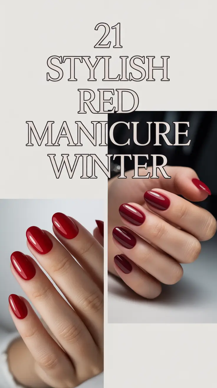 Stylish Red Manicure Winter 2025–2026: Chic Designs, Inspo & Seasonal Nail Ideas