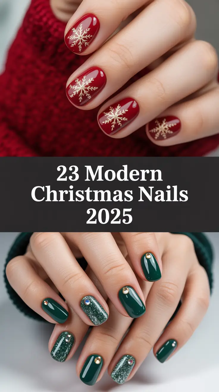 Modern Christmas Nails 2025: Trendy Designs & Inspo for a Magical Winter Look