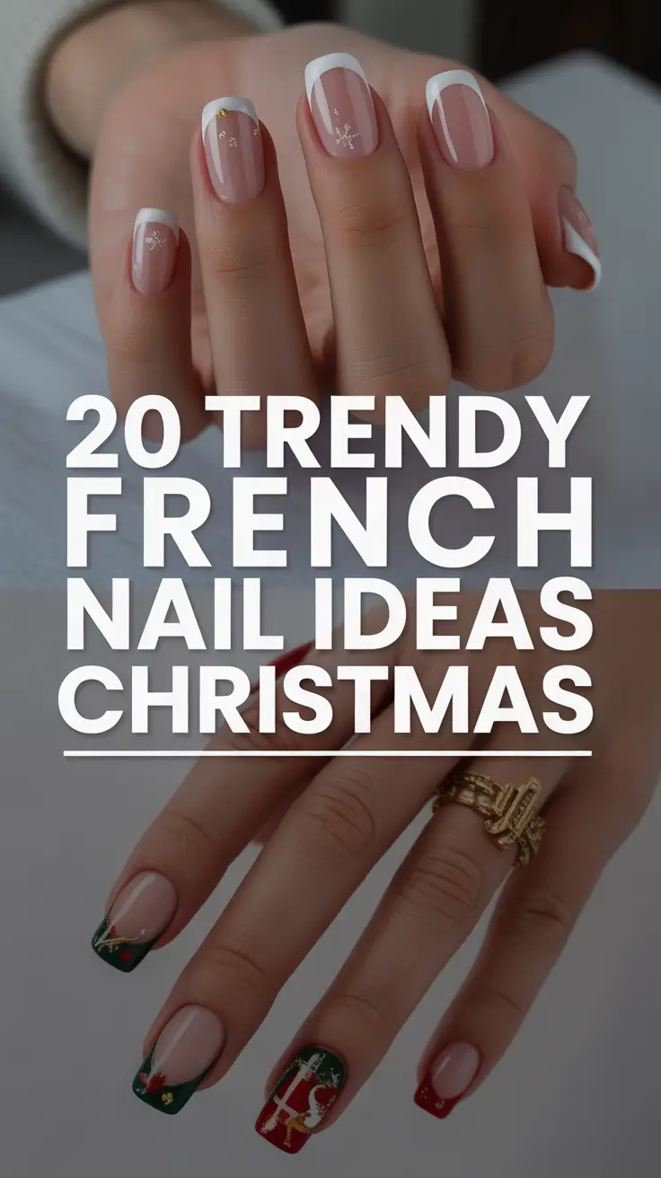 Trendy French Nail Ideas Christmas 2025: Classy & Creative Holiday Designs