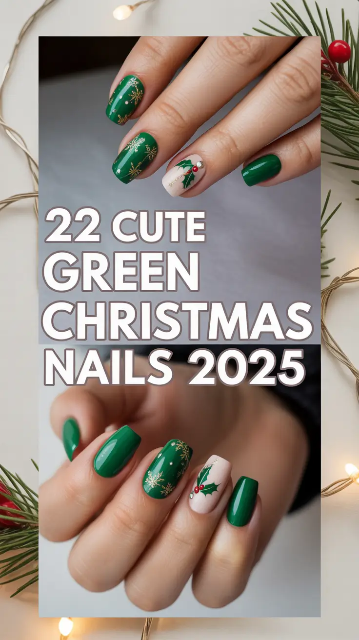 Cute Green Christmas Nails 2025: Sparkly Holiday Designs and Trendy Ideas for Every Style