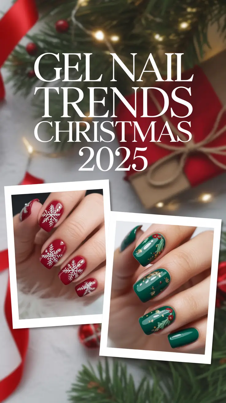 Gel Nail Trends Christmas 2025: Classy, Cute & Easy Designs for Every Style