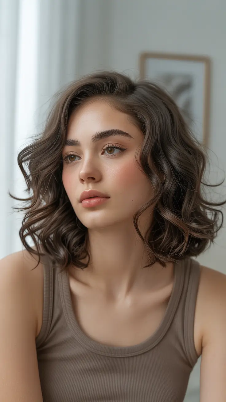 Stylish Hair Colors & Haircuts Winter 2025-2026 Playful Tousled Bob