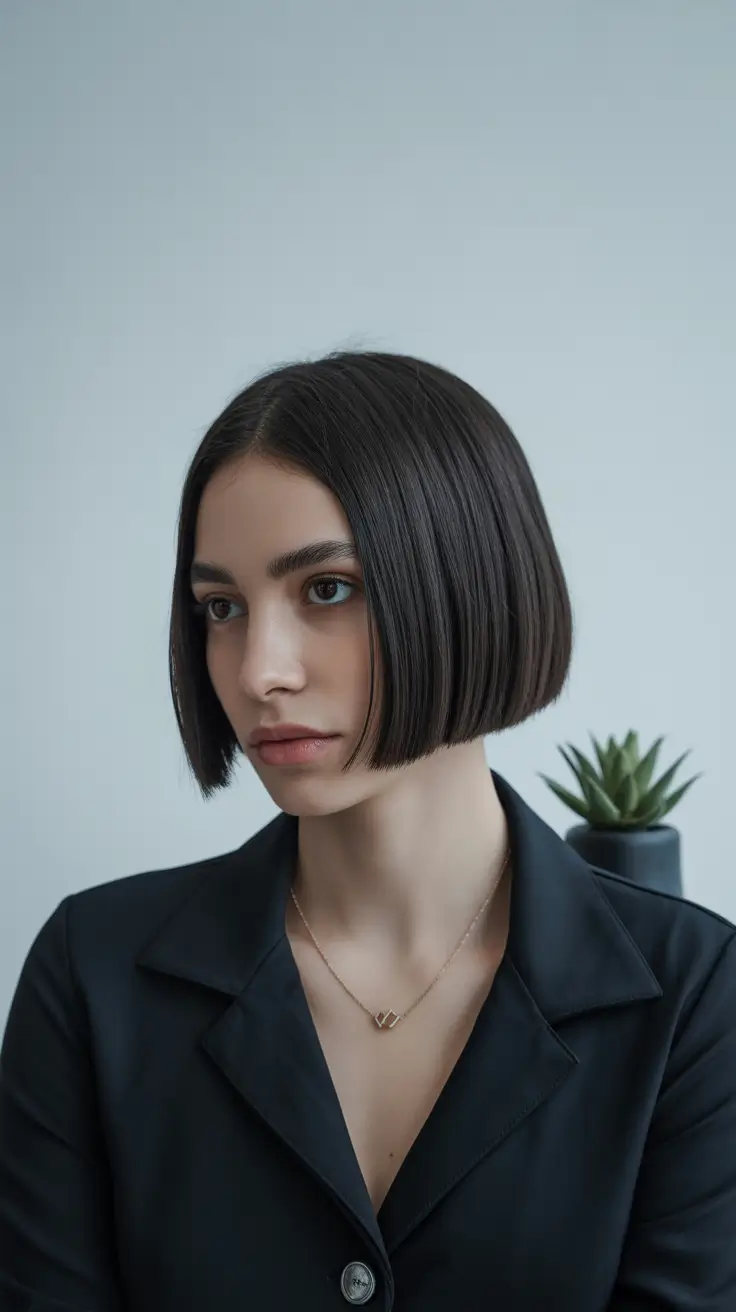 Stylish Hair Colors & Haircuts Winter 2025-2026 Geometric French Bob