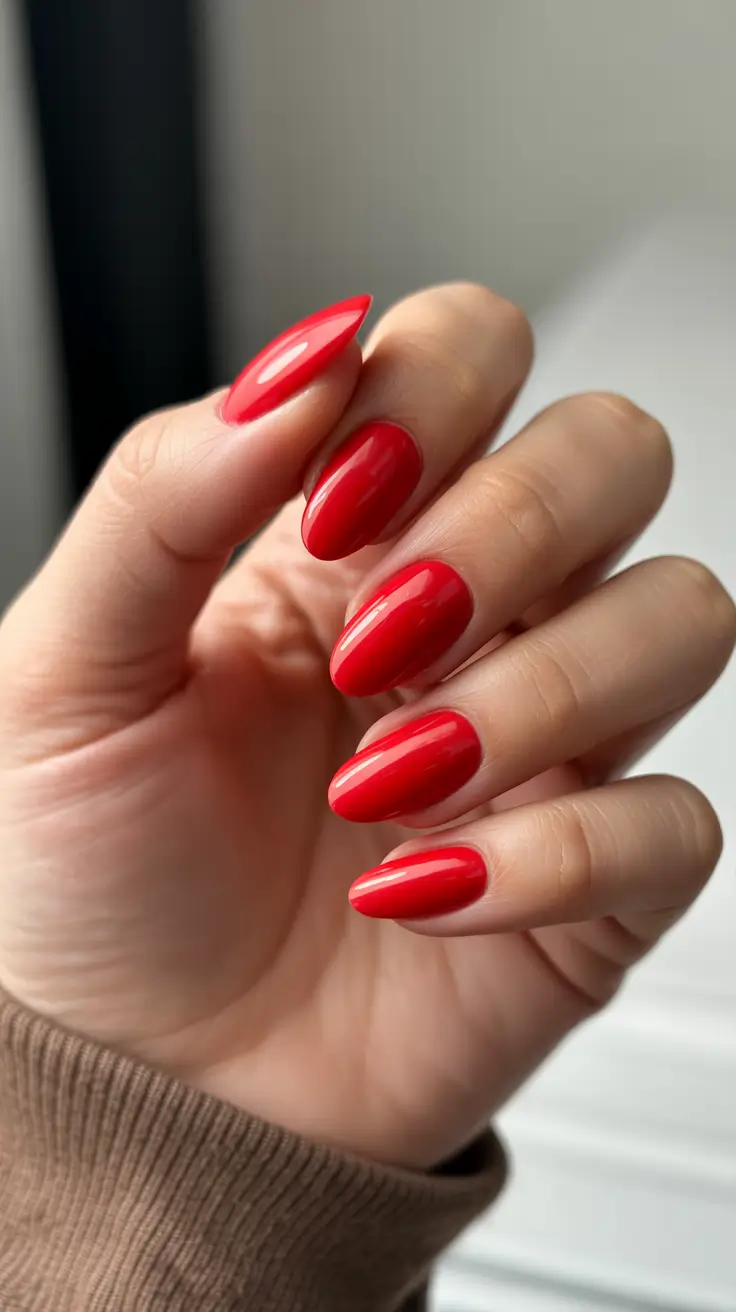 Stylish Red Manicure Winter 2025-2026 Classic Crimson Elegance