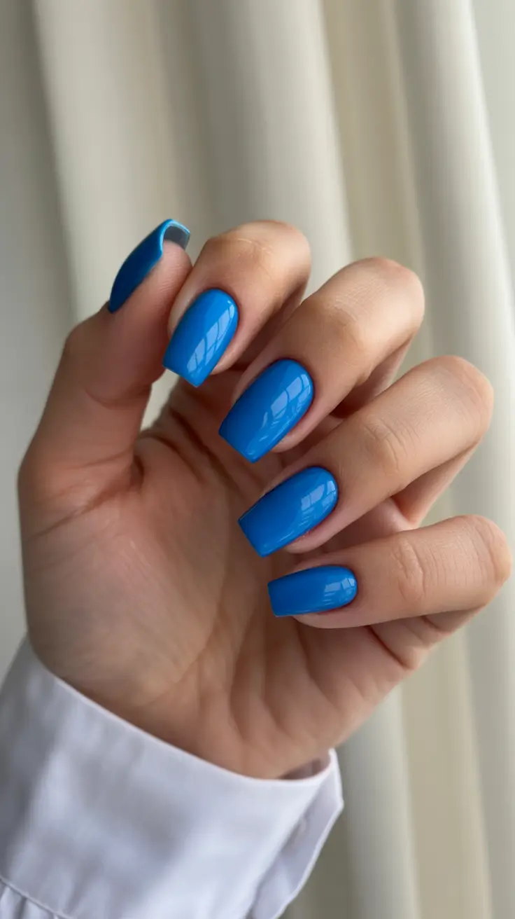 Trendy Christmas Nail Colors 2025 Blueberry Pop