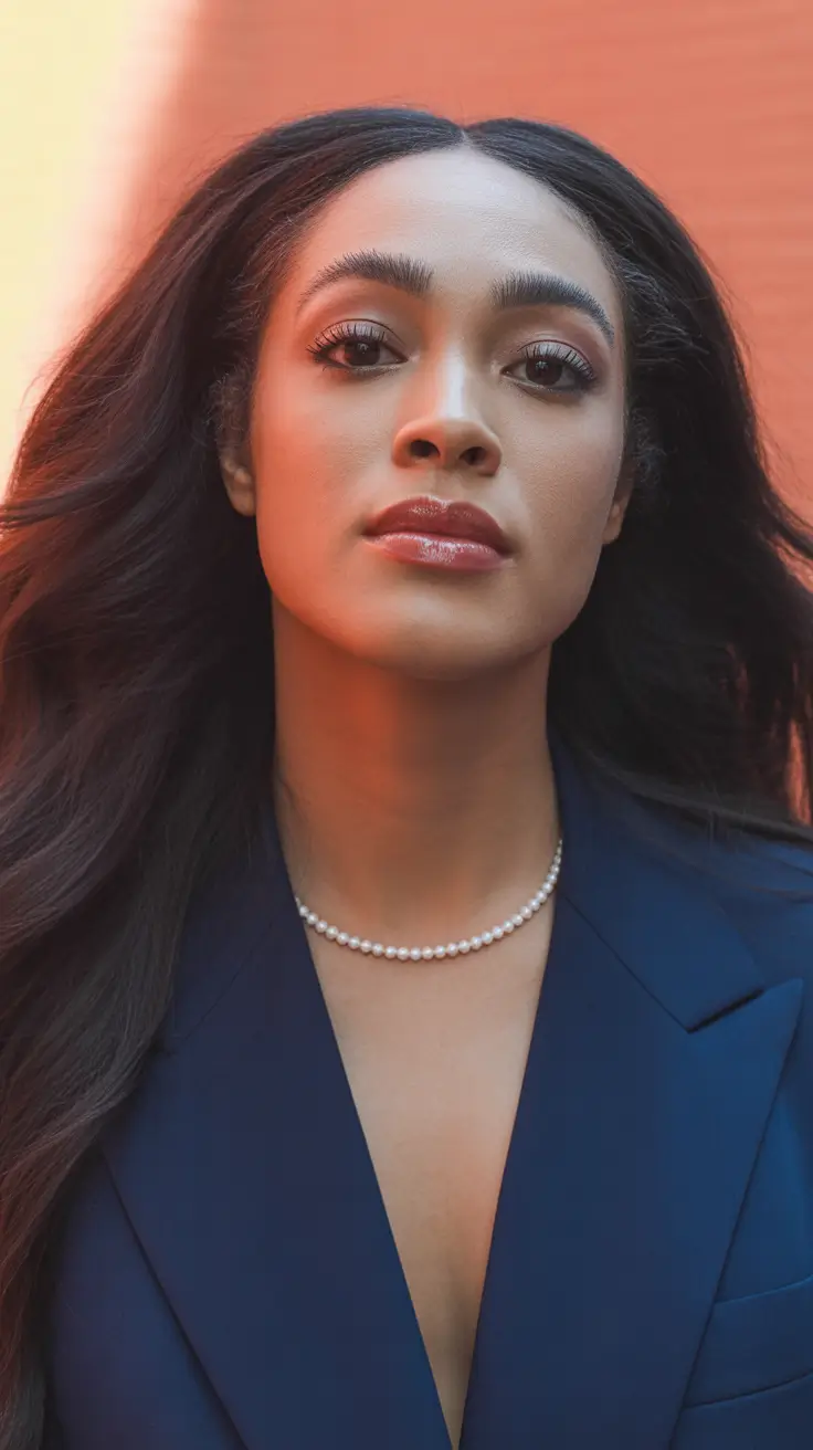 Winter 2025-2026 Hairstyles for Black Women Classic Elegance with Long Flowing Waves