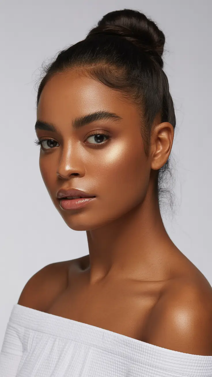Winter 2025-2026 Hairstyles for Black Women Sleek High Bun