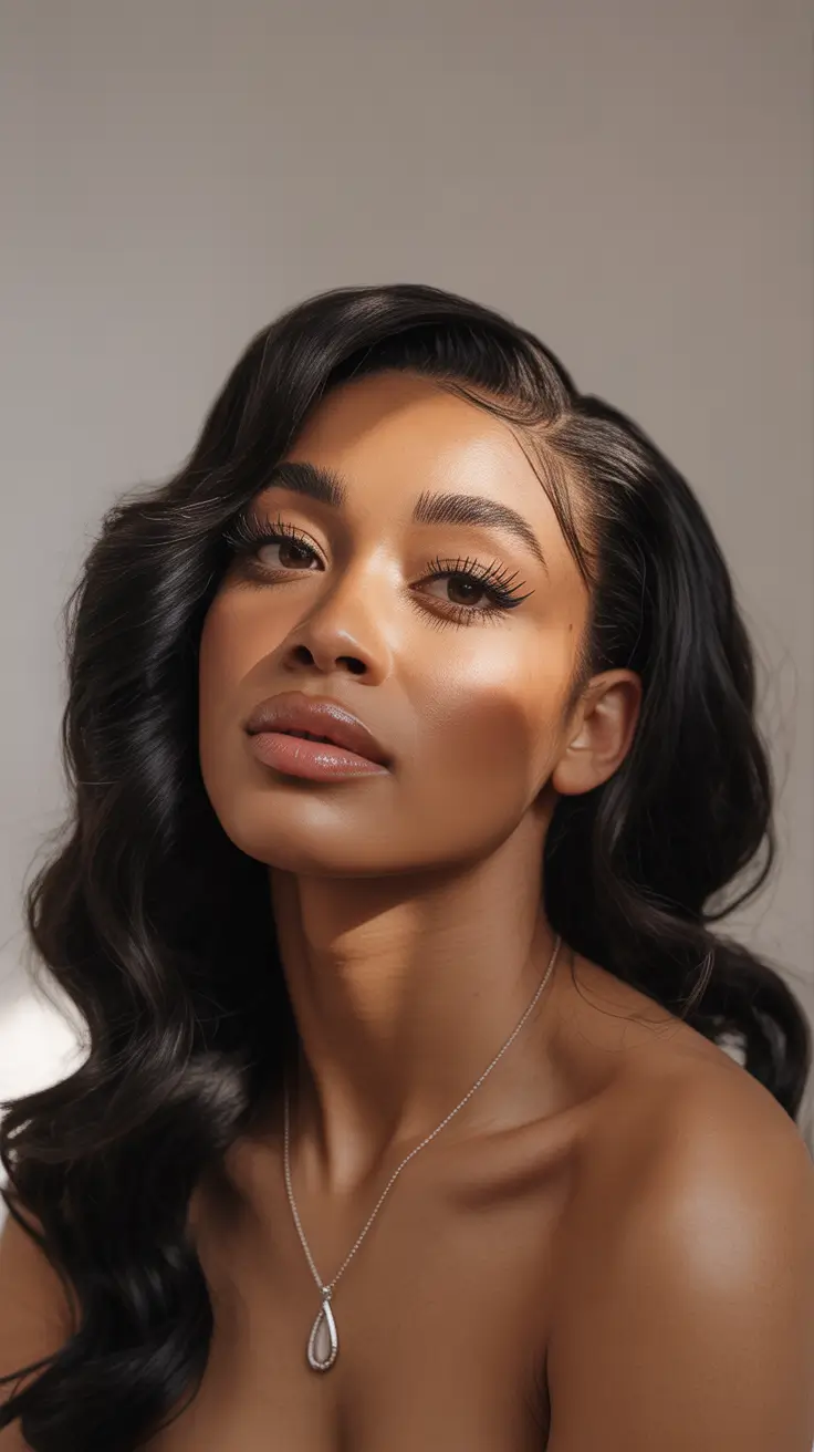 Winter 2025-2026 Hairstyles for Black Women Hollywood Waves with a Modern Twist