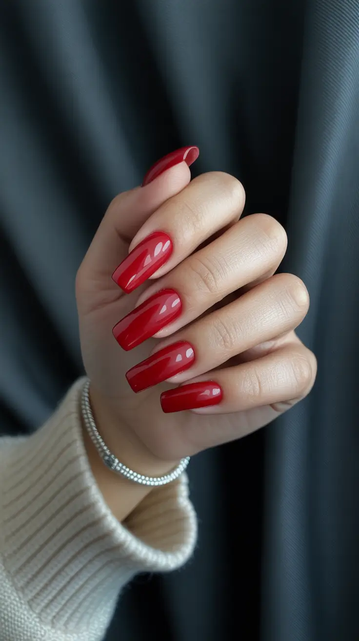 Winter 2025-2026: Nails Ideas Classic Red Revival