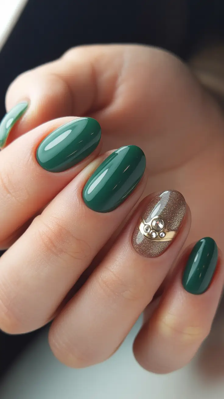 Winter 2025-2026: Nails Ideas Emerald Luxe