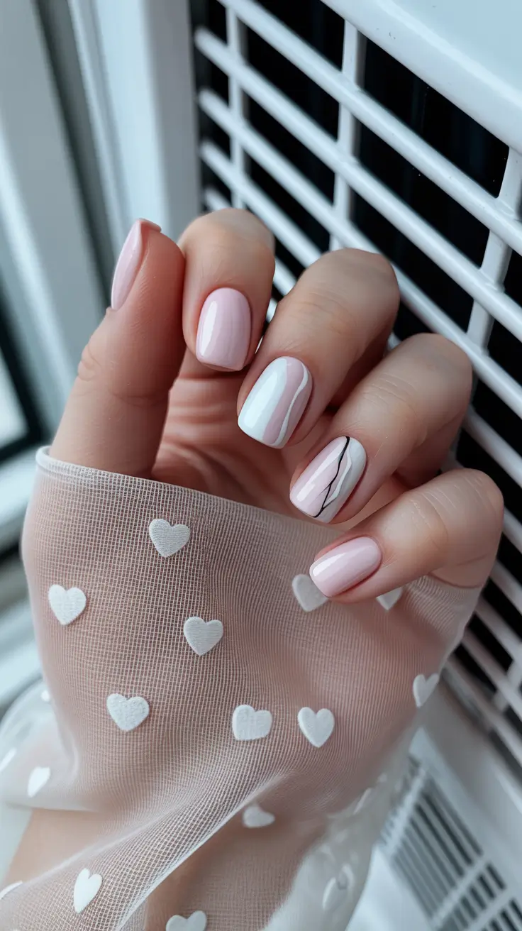 Winter Nail Colors and Designs Ideas 2025-2026 Soft Pink Elegance