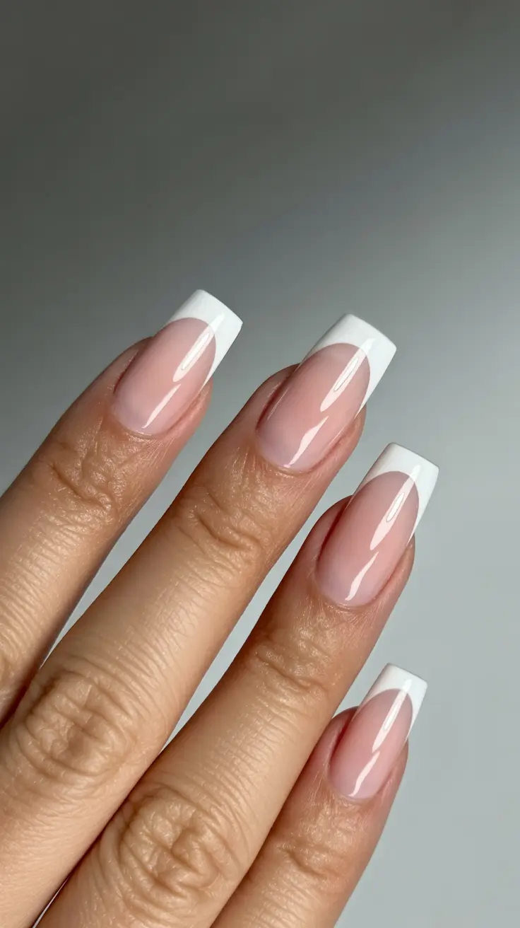 Winter Nail Colors and Designs Ideas 2025-2026 Modern White French