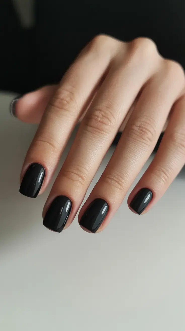 Winter Nail Colors and Designs Ideas 2025-2026 Midnight Gloss