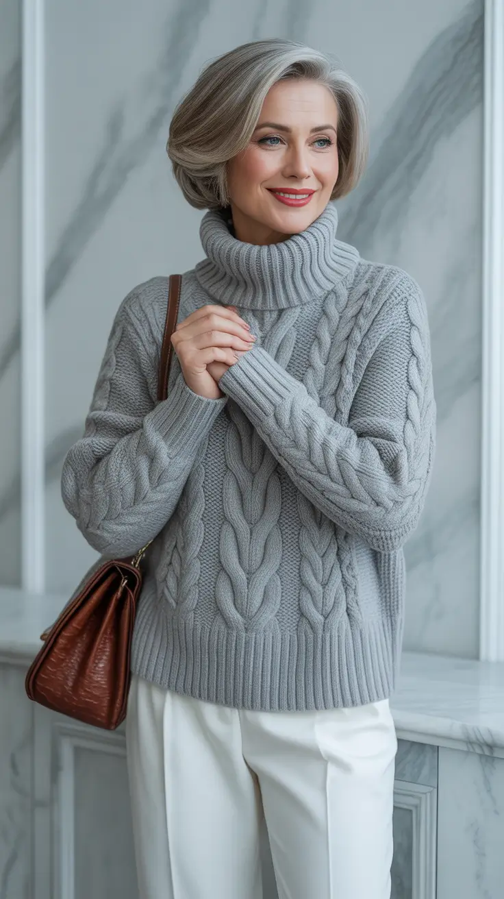best outfits for women over 40 in 2026 Soft Neutrals and Effortless Warmth
