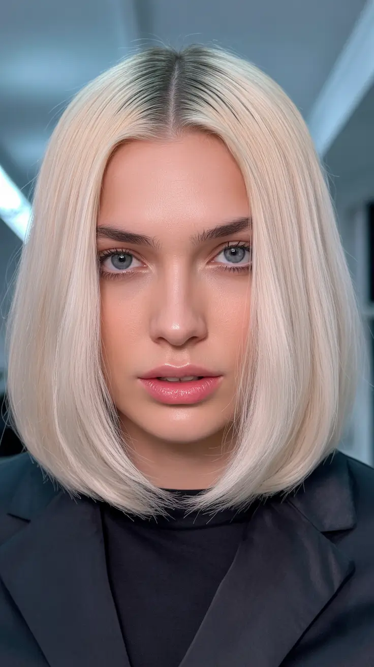 blonde hair color 2026 with soft dimension Arctic Precision