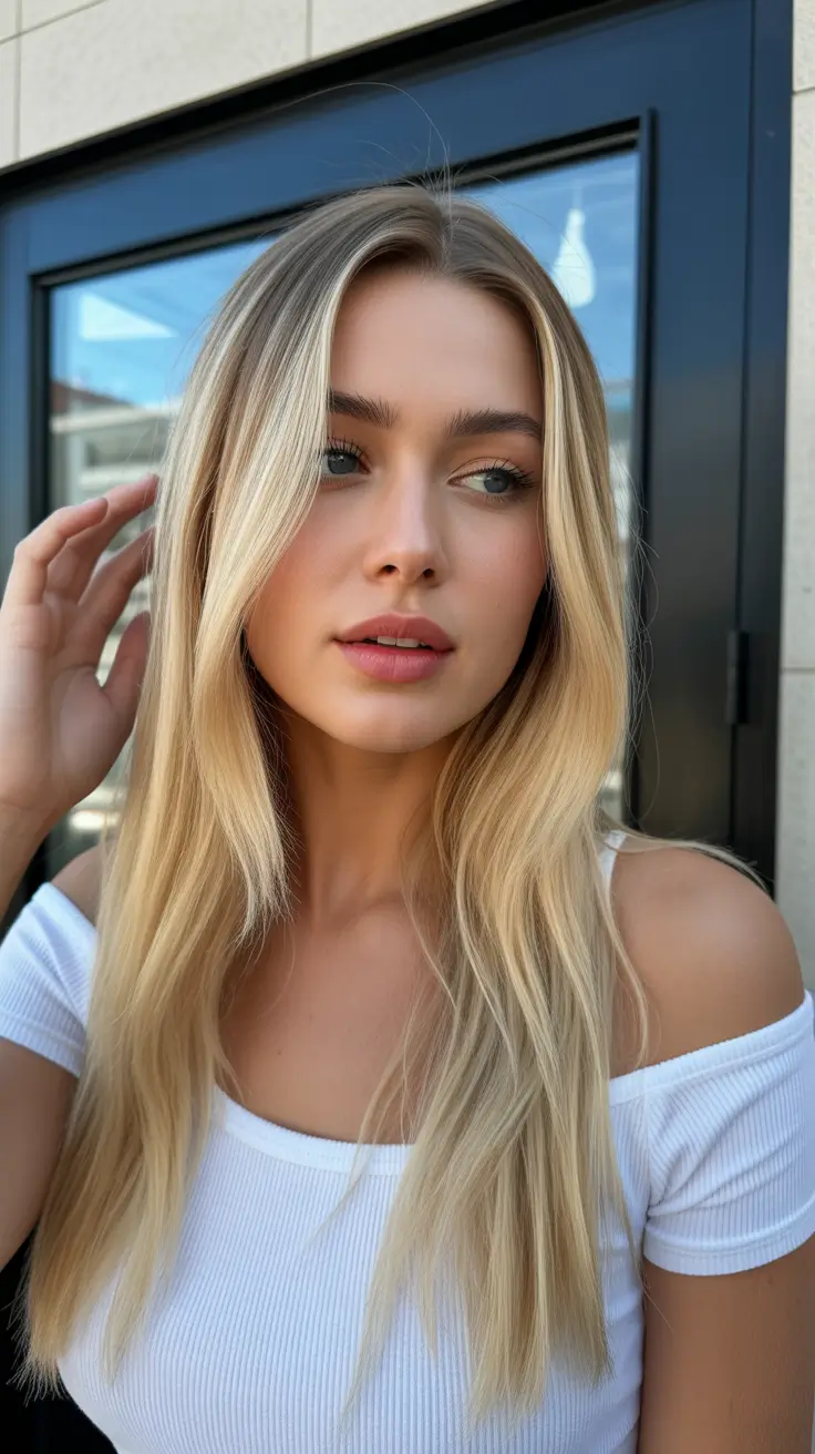 blonde hair color 2026 with soft dimension Seamless Glow