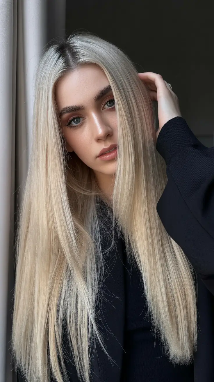 blonde hair color 2026 with soft dimension Nordic Minimal