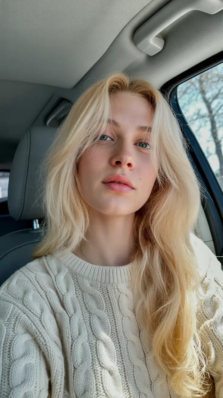 blonde hair color 2026 with soft dimension Soft Linen Blonde