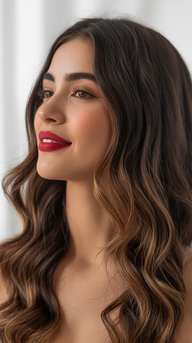 brown hair colors 2026 Hazelnut Shine Balayage