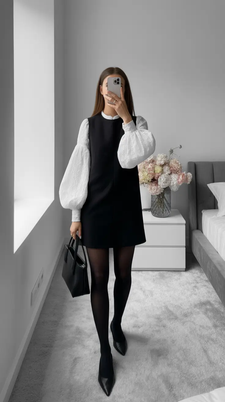 Capsule wardrobe outfits for work 2026 Monochrome with a Twist
