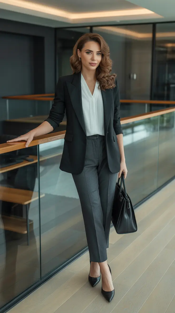 Capsule wardrobe outfits for work 2026 Classic Authority