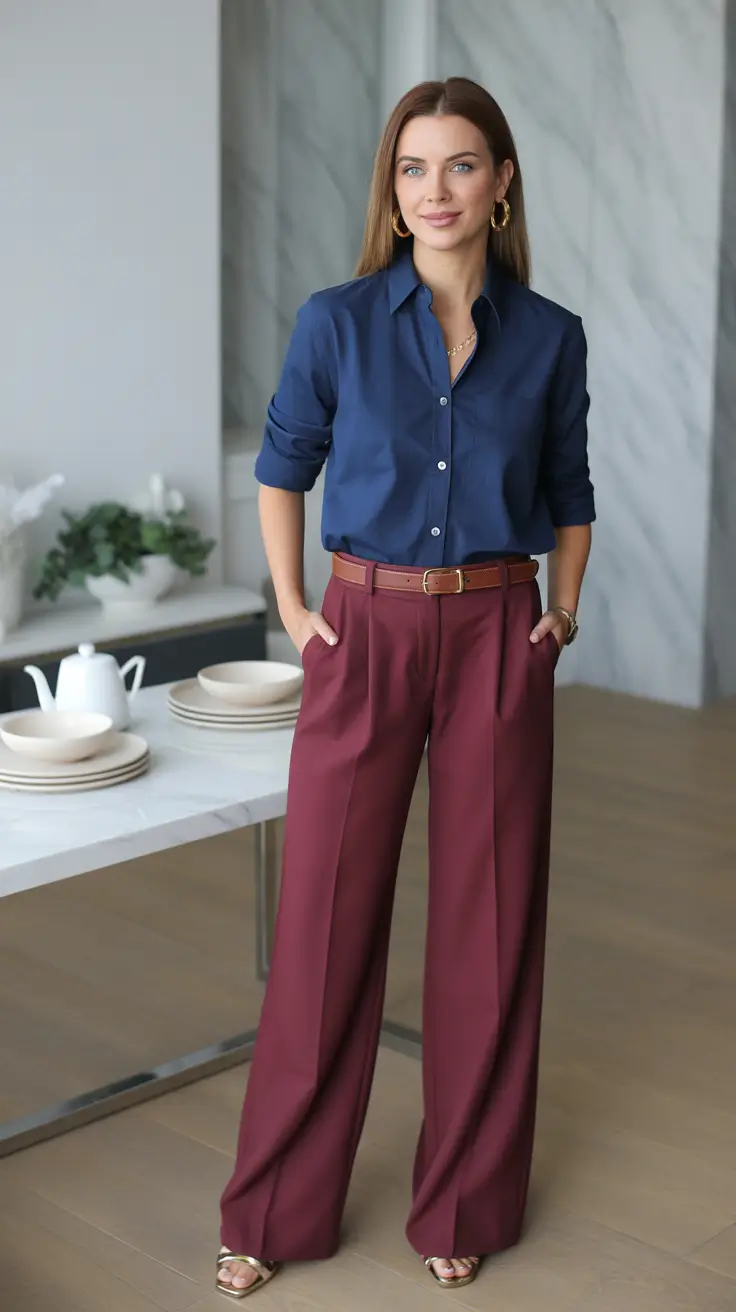 Capsule wardrobe outfits for work 2026 Modern Contrast